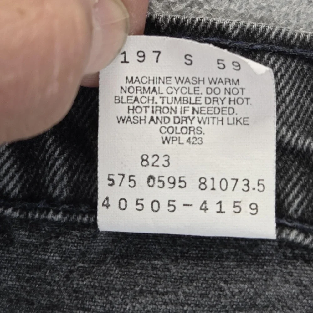 VTG Levis 505 Jeans Mens Gray Med Wash Straight‎ Denim Zip Fly USA Fits 29x29